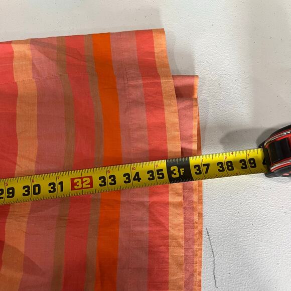 LANDS' END Striped Pink & Orange Womens Sundress Cotton Size 14 Petite Pockets - Picture 9 of 9